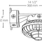 RAB HAZBLED26F-G 26W Wall Mount LED Hazardous Location Fixture, 5100K (Cool), 2334 Lumens, 70 CRI, Frosted Globes, Wire Guard, Natural Finish