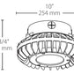 RAB HAZPLED26FF 26W Pendant Mount LED Hazardous Location Fixture, 5100K (Cool), 2249 Lumens, 69 CRI, Frosted Lens, No Guard, Natural Finish
