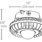 RAB HAZXLED26C 26W Ceiling Mount LED Hazardous Location Fixture, 5100K (Cool), 2878 Lumen, 70 CRI, Clear Globes, No Guard,  DLC Listed, Natural Finish