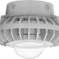 RAB HAZXLED42C 42W Ceiling Mount LED Hazardous Location Fixture, 5100K (Cool), 3810 Lumen, 70 CRI, Clear Globes, No Guard,  DLC Listed, Natural Finish