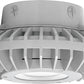 RAB HAZXLED42CF 42W Ceiling Mount LED Hazardous Location Fixture, 5100K (Cool), 3816 Lumen, 69 CRI, Clear Lens, No Guard,  DLC Listed, Natural Finish