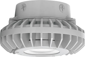 RAB HAZXLED42CF 42W Ceiling Mount LED Hazardous Location Fixture, 5100K (Cool), 3816 Lumen, 69 CRI, Clear Lens, No Guard,  DLC Listed, Natural Finish