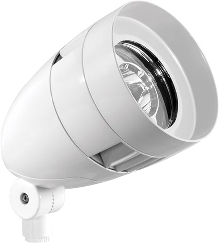 RAB HBLED26W 26W LED Bullet Floodlight, 5000K (Cool), No Photocell, 2662 Lumens, 69 CRI, 120-277V, 5H x 5V Beam Distribution, Standard Operation, Not DLC Listed, White Finish