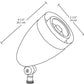 RAB HSLED13B 13W LED Spotlight, 5100K (Cool), 787 Lumens, 67 CRI, Black Finish