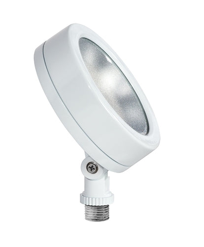 RAB LES13W 13W LESLIE LED Economy Bullet Flood Light, 5000K (Cool), 1169 Lumens, 83 CRI, 120V, 6H x 6V Beam Distribution, White Finish