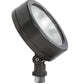 RAB LES13Y 13W LESLIE LED Economy Bullet Flood Light, 3000K (Warm), 1045 Lumens, 83 CRI, 120V, 6H x 6V Beam Distribution, Bronze Finish
