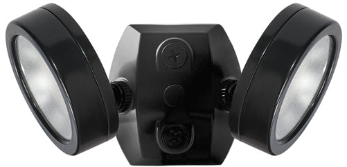 RAB LES2X13NB 2x13W LESLIE LED Economy Bullet Flood Light, 4000K (Neutral), 2276 Lumens, 83 CRI, 120V, 6H x 6V Beam Distribution, Black Finish