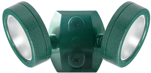 RAB LES2X13VG 2x13W LESLIE LED Economy Bullet Flood Light, 5000K (Cool), 2338 Lumens, 83 CRI, 120V, 6H x 6V Beam Distribution, Verde Green Finish