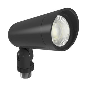 RAB LF34S 8W Field-Adjustable Floodlight LED, CCT Selectable 2700/3000/3500/4000/5000K, Knuckle Arm Mount, Bronze Finish