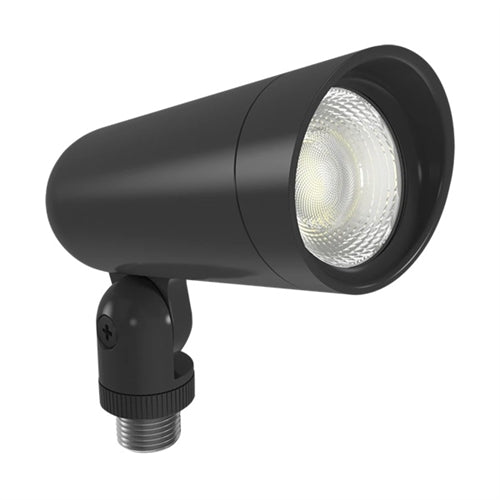 RAB LF34S 8W Field-Adjustable Floodlight LED, CCT Selectable 2700/3000/3500/4000/5000K, Knuckle Arm Mount, Bronze Finish