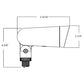 RAB LF34SW 8W Field-Adjustable Floodlight LED, CCT Selectable 2700/3000/3500/4000/5000K, Knuckle Arm Mount, White Finish
