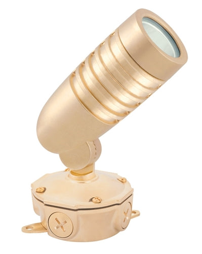 RAB LFLED5YMBR 5W Marine-Listed LED Floodlight, 3000K (Warm), Brass Finish