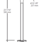 RAB LL2LED6LVYYB 6W LED Fern Pathway Light, 2700K (Residential Warm), 180 Lumens, 81 CRI, Pagoda 2 Tier, Black  Finish