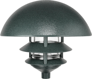 RAB LLD3VG 3 Tier Lawn Light with Dome Top, 120V 75W Incandescent Lamp, Verde Green