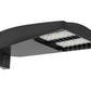 RAB LOT2T110/D10/UPA/WS2 110W LED LOTBLASTER Area Light, Multi-Level Motion Sensor, 5000K (Cool), 12706 Lumens, 72 CRI, 120-277V, Type II Distribution, Dimmable, Universal Pole Adaptor, Bronze Finish
