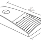 RAB LOT2T160/D10/HS 160W LED LOTBLASTER Area Light, No Photocell, 5000K (Cool), 13453 Lumens, 72 CRI, 120-277V, Type II Distribution, Dimmable, House Side Shield, Bronze Finish