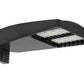 RAB LOT2T160/D10/UPA 160W LED LOTBLASTER Area Light, No Photocell, 5000K (Cool), 18028 Lumens, 72 CRI, 120-277V, Type II Distribution, Dimmable, Universal Pole Adaptor, Bronze Finish