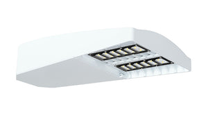RAB LOT2T160W/480/D10/HS 160W LED LOTBLASTER Area Light, No Photocell, 5000K (Cool), 12986 Lumens, 72 CRI, 480V, Type II Distribution, Dimmable, House Side Shield, White Finish
