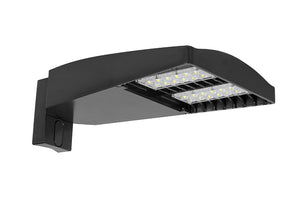 RAB LOT2T65Y/D10/UPA/WS4 65W LED LOTBLASTER Area Light, Multi-Level Motion Sensor, 3000K (Warm), 6666 Lumens, 71 CRI, 120-277V, Type II Distribution, Dimmable, Universal Pole Adaptor, Bronze Finish