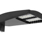 RAB LOT4T65N/480/D10/UPA/5PR 65W LED LOTBLASTER Area Light, No Photocell, 4000K (Neutral), 6612 Lumens, 72 CRI, 480V, Type IV Distribution, Dimmable, Universal Pole Adaptor w/ 5-Pin Receptacle, Bronze Finish