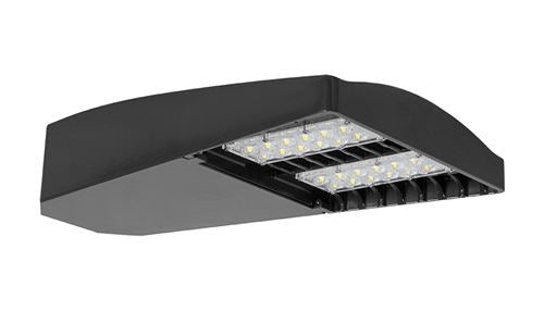 RAB LOT5T110YW/D10/7PR 110W LED LOTBLASTER Area Light, No Photocell, 3000K (Warm), 11107 Lumens, 72 CRI, 120-277V, Type IV Distribution, Dimmable, 7-Pin Receptacle, White Finish