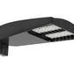 RAB LOT5T110YW/D10/UPA/WS2 110W LED LOTBLASTER Area Light, Multi-Level Motion Sensor, 3000K (Warm), 11107 Lumens, 72 CRI, 120-277V, Type IV Distribution, Dimmable, Universal Pole Adaptor, White Finish