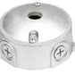 Rab LRT5-3/4 Round Boxes With 1/2" Covers, 1 Hole , 1/2" Hole Size, Natural Finish