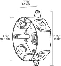 Rab LRTC-3/4 Round Boxes With No Covers, 3/4" Hole Size, Natural Finish