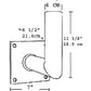 RAB MAB Bracket for Floodlights, Bronze Finish