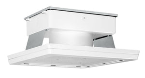 RAB MASI16-100W/480 100W 16" x 16" MASI Gas Station Flush Mount Canopy LED Fixture, 5000K (Cool), No Photocell, 15344 Lumens, 75 CRI, 480V, Standard Operation, Not DLC Listed, White Finish