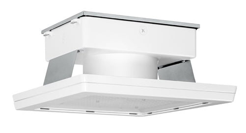 RAB MASI16-100W/D10 100W 16" x 16" MASI Gas Station Flush Mount Canopy LED Fixture, 5000K (Cool), No Photocell, 15344 Lumens, 75 CRI, 120-277V, Dimmable Operation, DLC Listed, White Finish