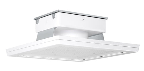 RAB MASI20-160NW/480 160W 20" x 20" MASI Gas Station Flush Mount Canopy LED Fixture, 4000K (Neutral), No Photocell, 23017 Lumens, 72 CRI, 480V, Standard Operation, Not DLC Listed, White Finish
