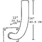 RAB MCB Curved Bracket for Floodlights, Bronze Finish