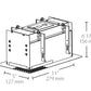 RAB MD2RTLW 2 Fixture Heads Recessed Remodeler Housing, 90 CRI, Trimless Style, White Finish