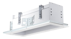 RAB MD4NTLW 4 Fixture Heads Recessed New Construction Mounting Frame and Housing, 90 CRI, Trimless Style, White Finish