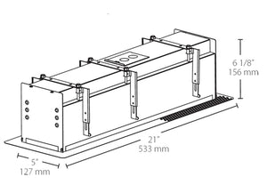 RAB MD4RTLB 4 Fixture Heads Recessed Remodeler Housing, 90 CRI, Trimless Style, Black Finish