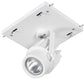RAB MDLED1X12F-20YN-W 12W LED 1 Fixture Multi-Head Gear Tray, 3500K, 1036 Lumens, 90 CRI, 20 Degree Reflector, On/Off Non-Dimming, White Tray/White Head Finish