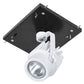 RAB MDLED1X12F-30Y-B-W 12W LED 1 Fixture Multi-Head Gear Tray, 3000K, 924 Lumens, 90 CRI, 30 Degree Reflector, On/Off Non-Dimming, Black Tray/White Head Finish