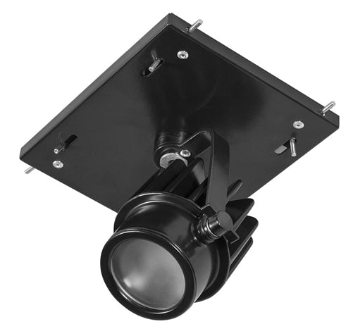 RAB MDLED1X12F-40YN-B 12W LED 1 Fixture Multi-Head Gear Tray, 3500K, 1070 Lumens, 90 CRI, 40 Degree Reflector, On/Off Non-Dimming, Black Tray/Black Head Finish