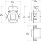 RAB NDIC4S12E 4" New Construction Square Rough-In, 12W, 90 CRI, 120V-277V, Insulation Contact (IC), ELV Dimming Driver