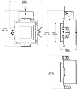 RAB NDIC6S20 6" New Construction Square Rough-In, 20W, 90 CRI, 120V, Insulation Contact (IC), TRIAC Dimming Driver