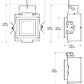 RAB NDIC6S20E 6" New Construction Square Rough-In, 20W, 90 CRI, 120V-277V, Insulation Contact (IC), ELV Dimming Driver