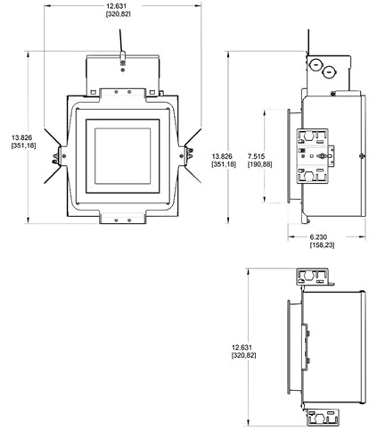 RAB NDIC6S26F 6" New Construction Square Rough-In, 26W, 90 CRI, 120V-277V, Insulation Contact (IC), On/Off Non-dimming Driver