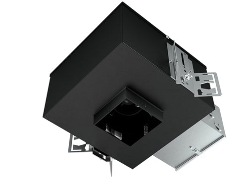 RAB NDICLED3S-15LY 15W LED 3" New Construction Square Rough-In Downlight, 3000K (Warm), 80 CRI, 120-277V, Accepts Cones with Trim, Lutron Dimming, 40 - 84 lm/W Efficacy