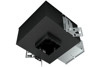 RAB NDICLED3S-25DYY 25W LED 3" New Construction Square Rough-In Downlight, 2700K (Residential Warm), 80 CRI, 120-277V, Accepts Cones with Trim, TRIAC, ELV, 0-10V, Dimming, 29 - 62 lm/W Efficacy
