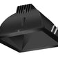 RAB NDLED4S-80Y-B-B 4" New Construction Square Trim Module, 3000K (Warm), 90 CRI, 80 Degree Beam Spread, Black Cone Black Trim