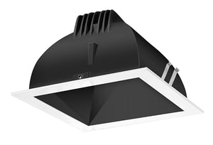 RAB NDLED4S-WYY-B-W 4" New Construction Square Trim Module, 2700K, 90 CRI, Wall Washer, Black Cone White Trim