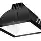 RAB NDLED6S-80YN-W-B 6" New Construction Square Trim Module, 3500K, 90 CRI, 80 Degree Beam Spread, White Cone Black Trim