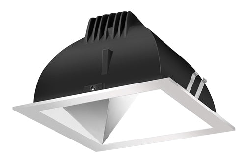 RAB NDLED6S-80YY-S-S 6" New Construction Square Trim Module, 2700K, 90 CRI, 80 Degree Beam Spread, Specular Silver Cone Silver Trim