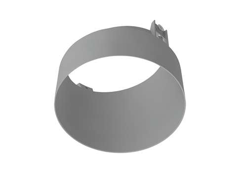 RAB NDTRIM3R20A-M-TL 3" New Construction Round Trimless Module, 20 Degree Adjustable, Matte Silver Finish